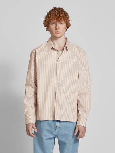 Pegador Oversized Freizeithemd mit Knopfleiste Taupe 4