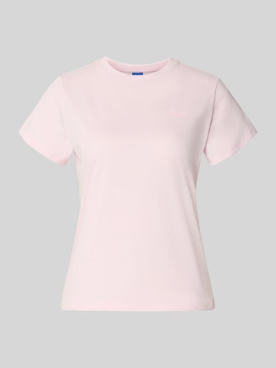Produktfoto, lichtroze Regular Fit T-shirt uit zuivere katoen model 'Damatee_B' van HUGO voor Dames t-shirt van HUGO Blue