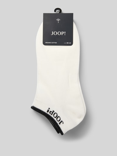 JOOP! Collection Sneakersokken met labeldetail in een set van 4 paar Wit - 3