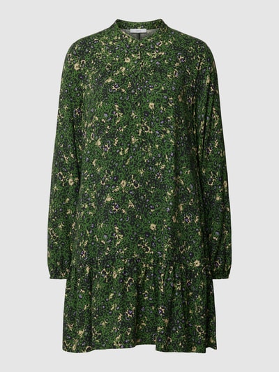 Jake*s Casual Knielange jurk met all-over print Grasgroen - 2