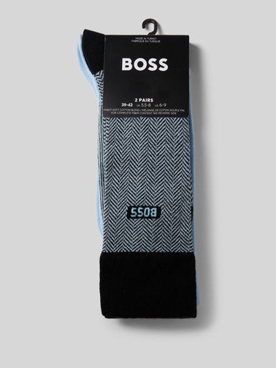 BOSS Strümpfe aus Baumwoll-Mix im 2er-Pack Hellblau 3