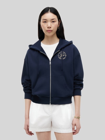 Tommy Hilfiger Bluza rozpinana o kroju relaxed fit z czystej bawełny Granatowy 4