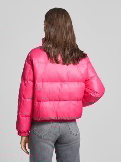 Marc Cain Regular Fit Steppjacke mit gefüttertem Stehkragen Pink 5