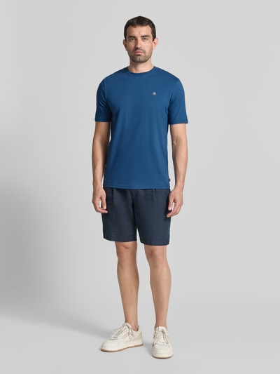 Scotch & Soda T-shirt met Labelstitching en Ronde hals Marineblauw - 1