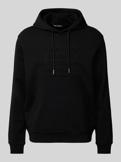 Karl Lagerfeld Hoodie mit Label-Stitching Black 2