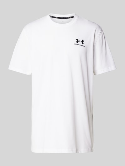 Under Armour T-shirt z wyhaftowanym logo Biały 2