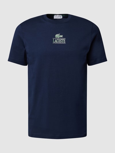 Lacoste T-Shirt mit Label-Print Dunkelblau 2