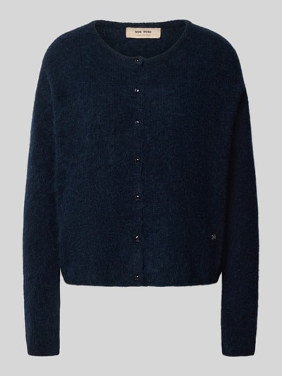 MOS MOSH Strickjacke aus Alpaka mit Knopfdetail Marine 2