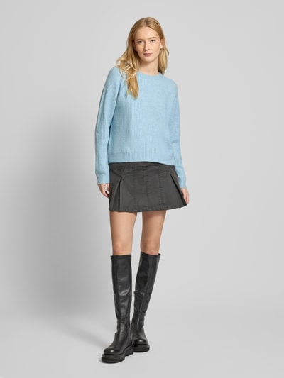 Pieces Relaxed fit pullover met ronde hals, model 'OLLA' Lichtblauw - 1