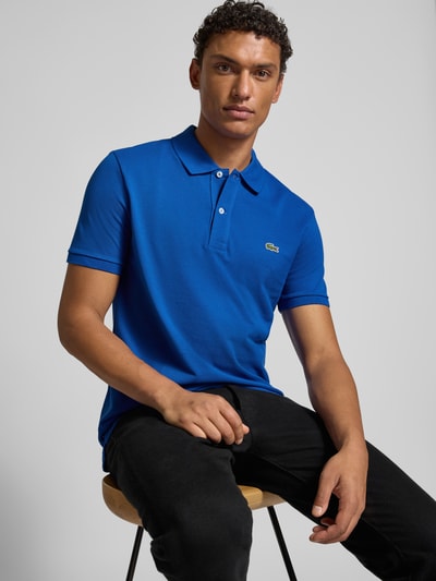 Lacoste Koszulka polo o kroju slim fit z czystej bawełny Królewski niebieski 3