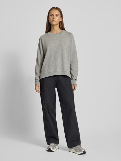 Marc O'Polo Denim Regular Fit Sweatshirt aus reiner Baumwolle Hellgrau Melange 1