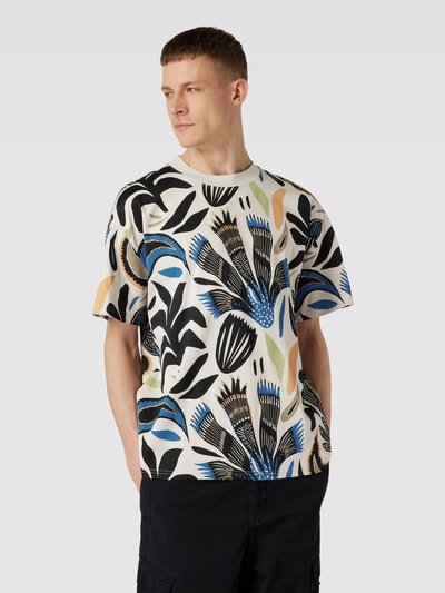 MCNEAL T-shirt met all-over motief Zand - 4