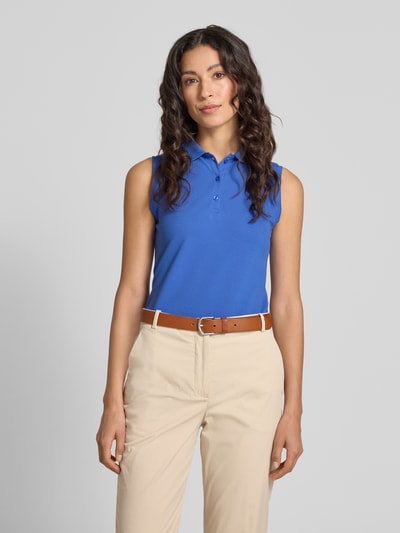 Christian Berg Woman Tanktop met polokraag Blauw - 4