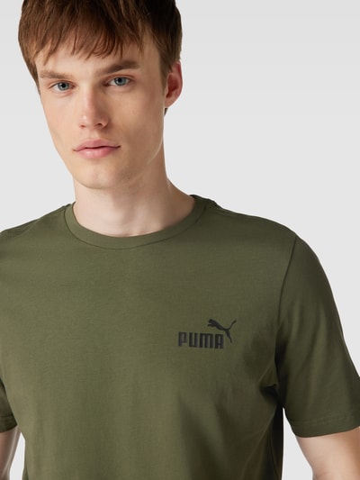 PUMA PERFORMANCE T-Shirt mit Label-Print Khaki 3