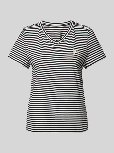 Tom Tailor T-shirt met V-hals Zwart - 2