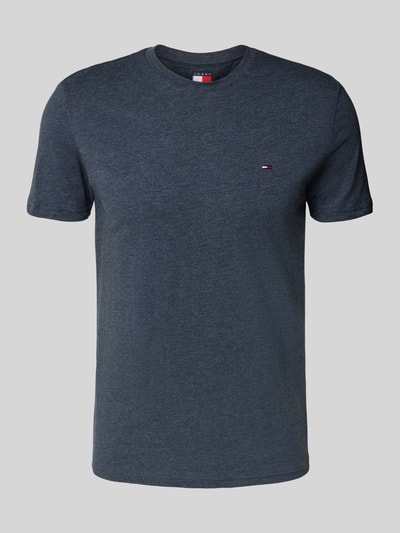 Tommy Jeans Regular Fit T-Shirt aus Baumwoll-Mix Marine Melange 2