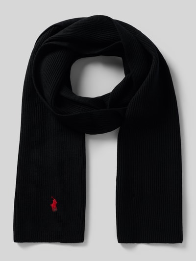 Polo Ralph Lauren Sjaal met labelstitching Zwart - 1