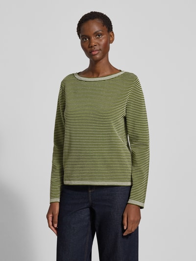 Tom Tailor Regular Fit Pullover aus reiner Baumwolle Gruen 4