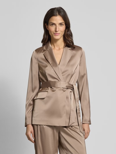Christian Berg Woman Selection Blazer met reverskraag Taupe - 4