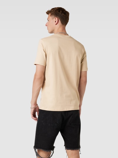 CHAMPION T-Shirt mit Label-Print Beige 5