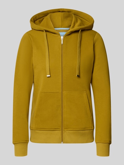 Christian Berg Woman Regular Fit Sweatjacke aus Baumwoll-Mix Senf 1