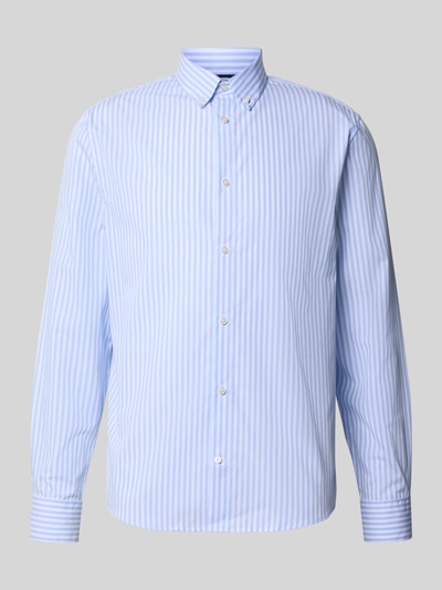 Jake*s Slim fit zakelijk overhemd met knoopsluiting Lichtblauw - 2