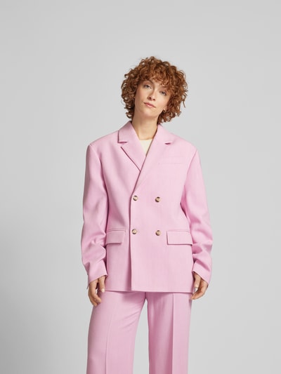 Nanushka Blazer mit Reverskragen Rosa 4