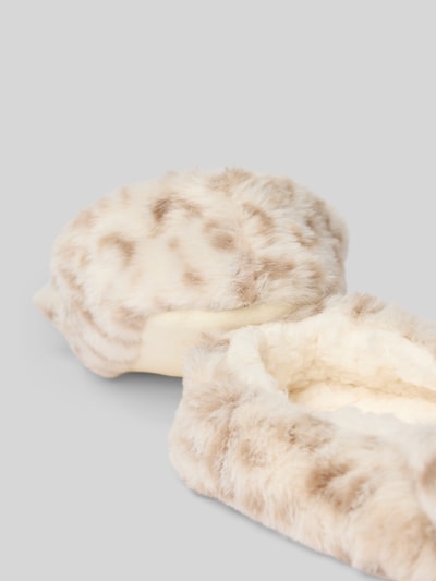 CAPELLI NEW YORK Huisschoenen van imitatiebont met antislipzool Offwhite - 2
