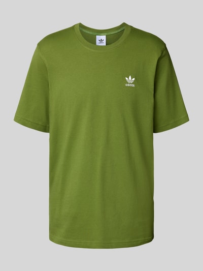 adidas Originals T-shirt met labelstitching Olijfgroen - 2