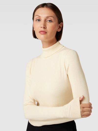 OBJECT Strickpullover mit Rollkragen Modell 'Thess' Beige Melange 3