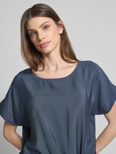 Christian Berg Woman Blusenshirt mit Rundhalsausschnitt Dunkelgrau 3