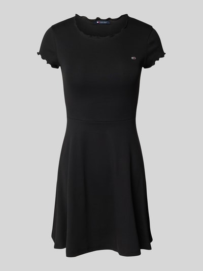 Tommy Jeans Slim Fit Minikleid mit Rüschen Black 2