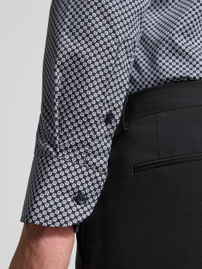 ETERNA Slim fit zakelijk overhemd met kentkraag Antraciet - 3