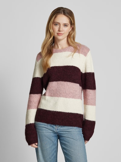 Soyaconcept Gebreide pullover met ronde hals, model 'Ilene' Rosé gemêleerd - 4