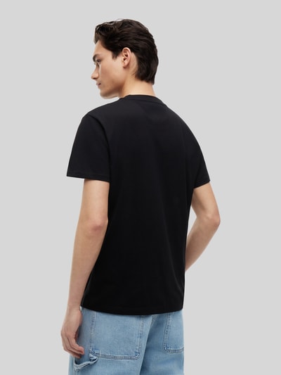 Tommy Jeans relaxed fit T-shirt van puur katoen met labelopschrift Zwart - 5