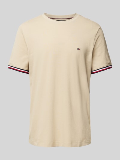 Tommy Hilfiger T-Shirt mit Label-Stitching Beige 2