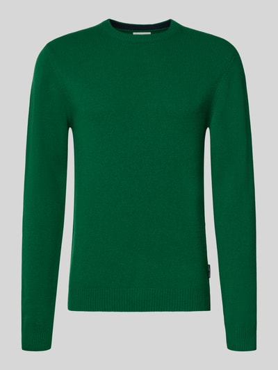 Casual Friday Oversized Strickpullover mit gerippten Abschlüssen Gruen 2