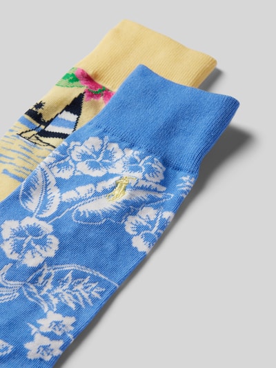 Polo Ralph Lauren Underwear Socken mit elastischem Rippenbündchen im 2er-Pack Gelb 2