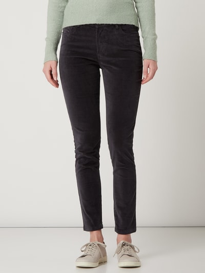 Damen Jeanshose Stretch High Waist - Schmale Passform Business Freizeithose