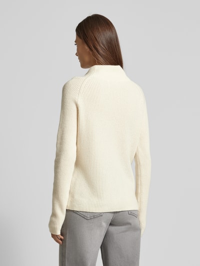 Fynch-Hatton Kaschmirpullover mit Stehkragen Offwhite 5