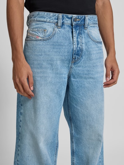 Diesel Straight Fit Jeans mit Logo-Patch Marine 3