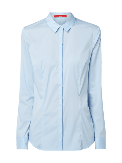 s.Oliver RED LABEL Bluse mit verdeckter Knopfleiste  Bleu 2