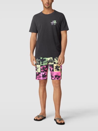 Billabong T-shirt met label- en motiefprint, model 'REFLECTIONS' Zwart - 1