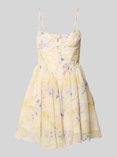 Bardot Sukienka koktajlowa na cienkich ramiączkach model ‘ASHTA’ Jasnożółty 2