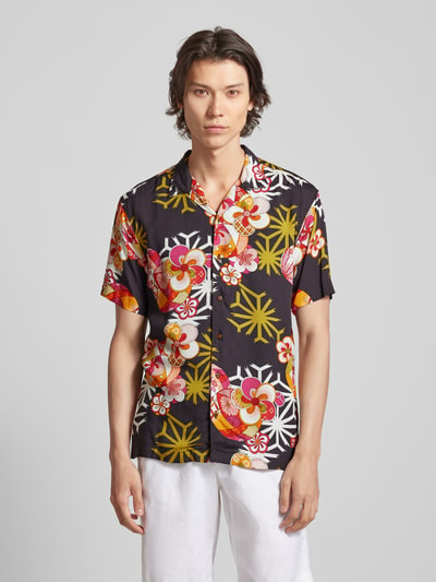 Superdry Koszula casualowa o kroju slim fit z nadrukiem na całej powierzchni model ‘HAWAIIAN’ Czarny 4