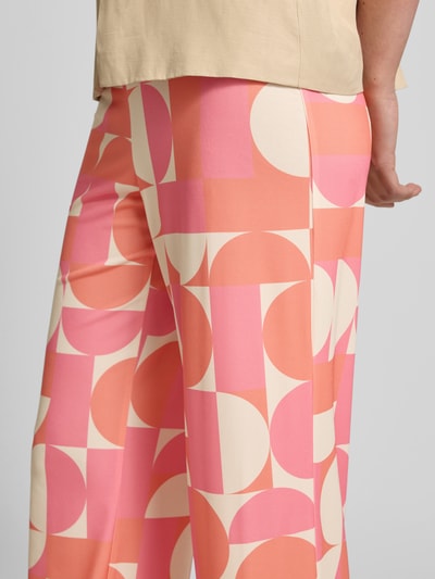 STEHMANN Straight Leg Stoffhose mit verkürztem Schnitt Modell 'Filiz' Pink 3