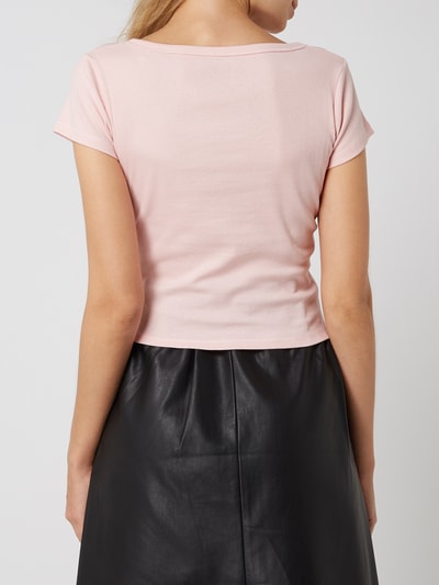 Guess Cropped Shirt aus reiner Bio-Baumwolle  Rosa 5