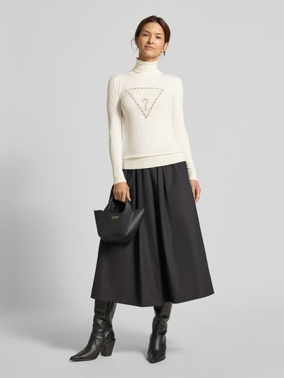 Guess Strickpullover mit Rollkragen Modell 'MELANIE' Ecru 1