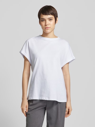 Mango T-Shirt in unifarbenem Design Modell 'SEVILLA' Weiss 4