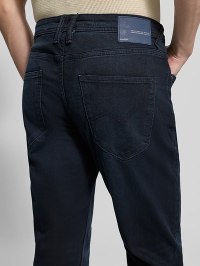 Tom Tailor Denim tapered fit jeans van katoenmix model 'BRYDEN' Donkerblauw - 3